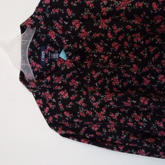Ralph Lauren Ditsy Floral on Black Button Up Shirt - Picture 3 of 11